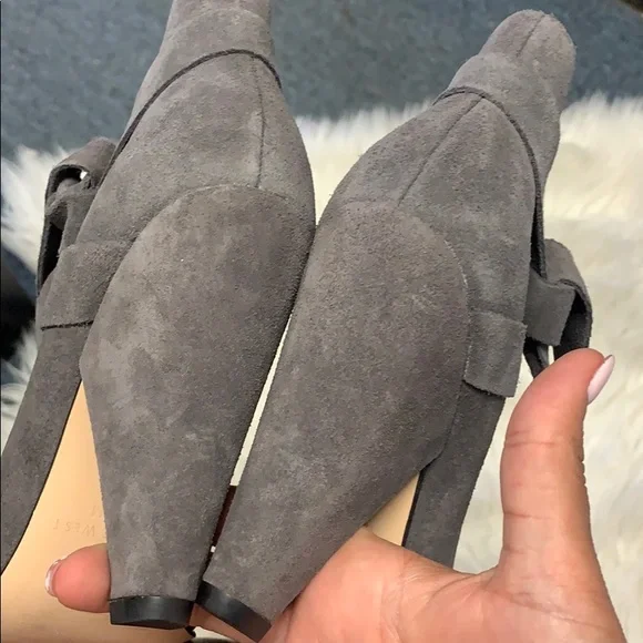 Nine West gray suede booties - Picture 3 of 6